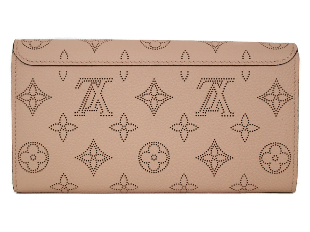 Louis Vuitton Pink Portefeuille Iris Mahina Wallet Magnolia Long Leather Pink